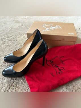 Christian Louboutin Simple Black Pump 100, women’s 37 or 7